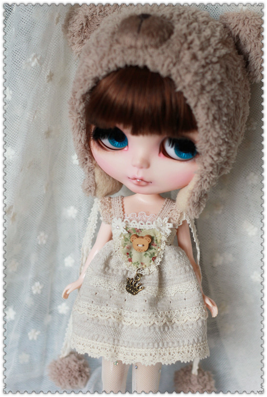 Bear Dress Set For Blythe  design by ChillyQi