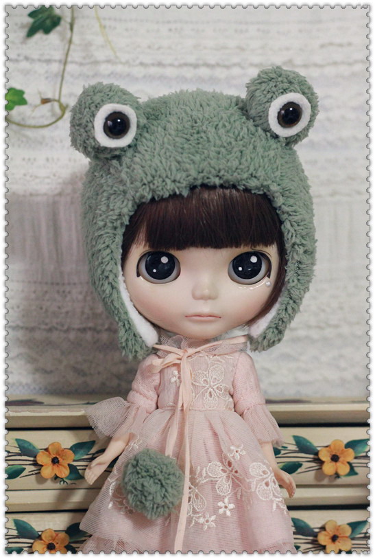 Frog Hat For Blythe  design by ChillyQi