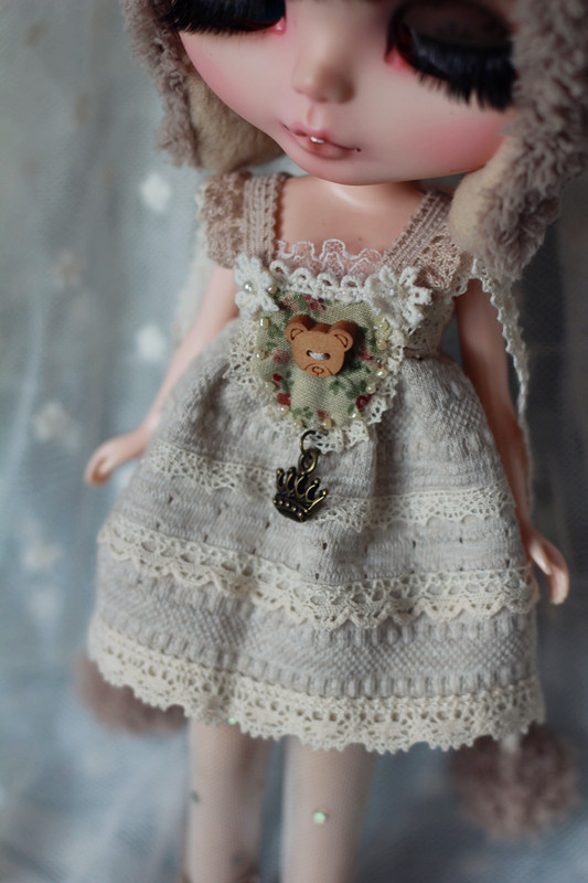 Bear Dress Set For Blythe  design by ChillyQi