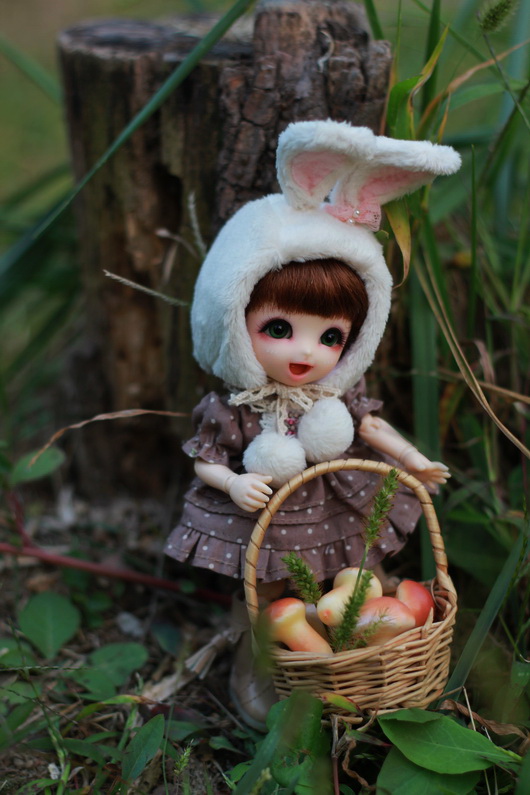 Sheep Hat with Country Style Dress for Lati Yellow or Pukifee Design and Make By Chilly QI