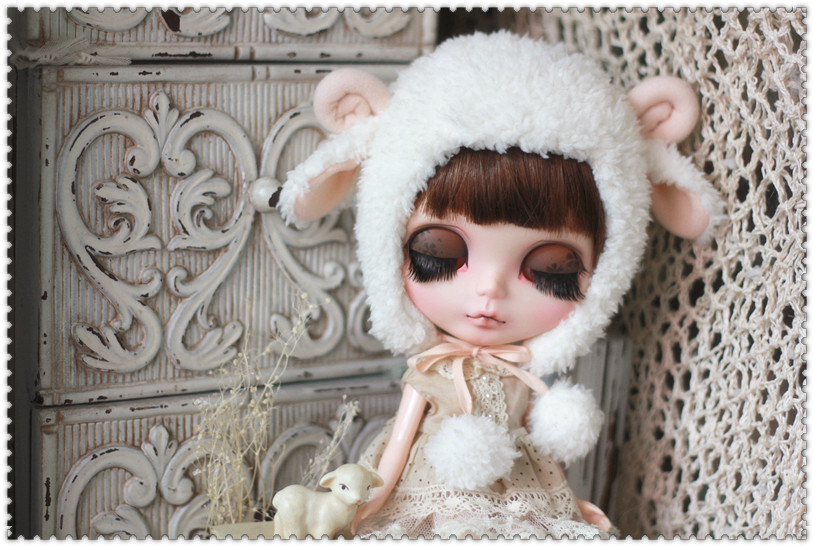 Sheep hat For Blythe design by ChillyQi